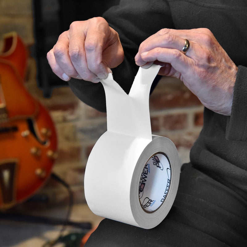 Gaffer Power Real Professional Premium Grade White Gaffers Tape Made in The USA - Heavy Duty Gaffer Tape - Non-Reflective - Multipurpose - Better Than Duct Tape! 3 Inch X 30 Yards - White - Image 5
